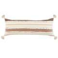 Lr Home LR Home PILLO07695BRW1230 Sacral Earth Quarry Striped Lumbar Rectangle Throw Pillow PILLO07695BRW1230